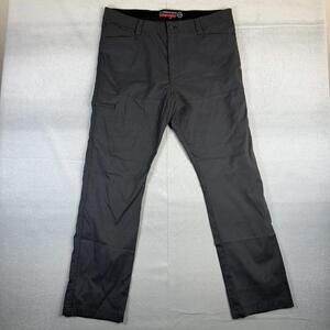 Wrangler All Terrain Gear Pants Mens 38x32 Gray Cargo Cliff Side Utility ATG